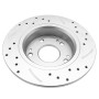 [US Warehouse] 2 PCS Streaking Front Brake Disc Silver for BD126082 31315 / Acura TSX 2003 - 2008 / Honda Accord Coupe 2003 - 2004 V6